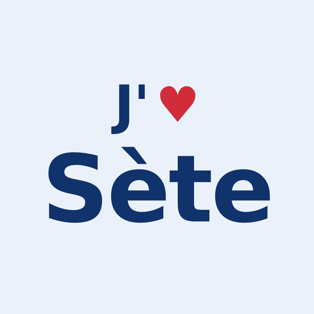 Sticker personnalisé Sète — design J'aime Sète