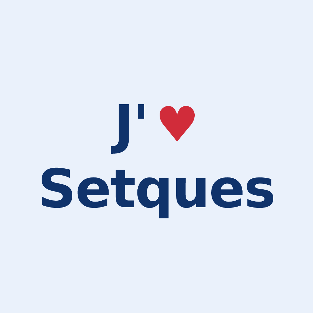 Sticker personnalisé Setques — design J'aime Setques