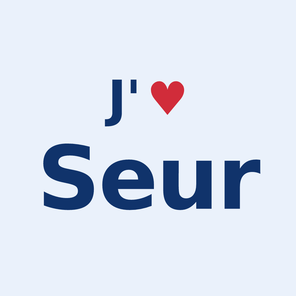 Sticker personnalisé Seur — design J'aime Seur