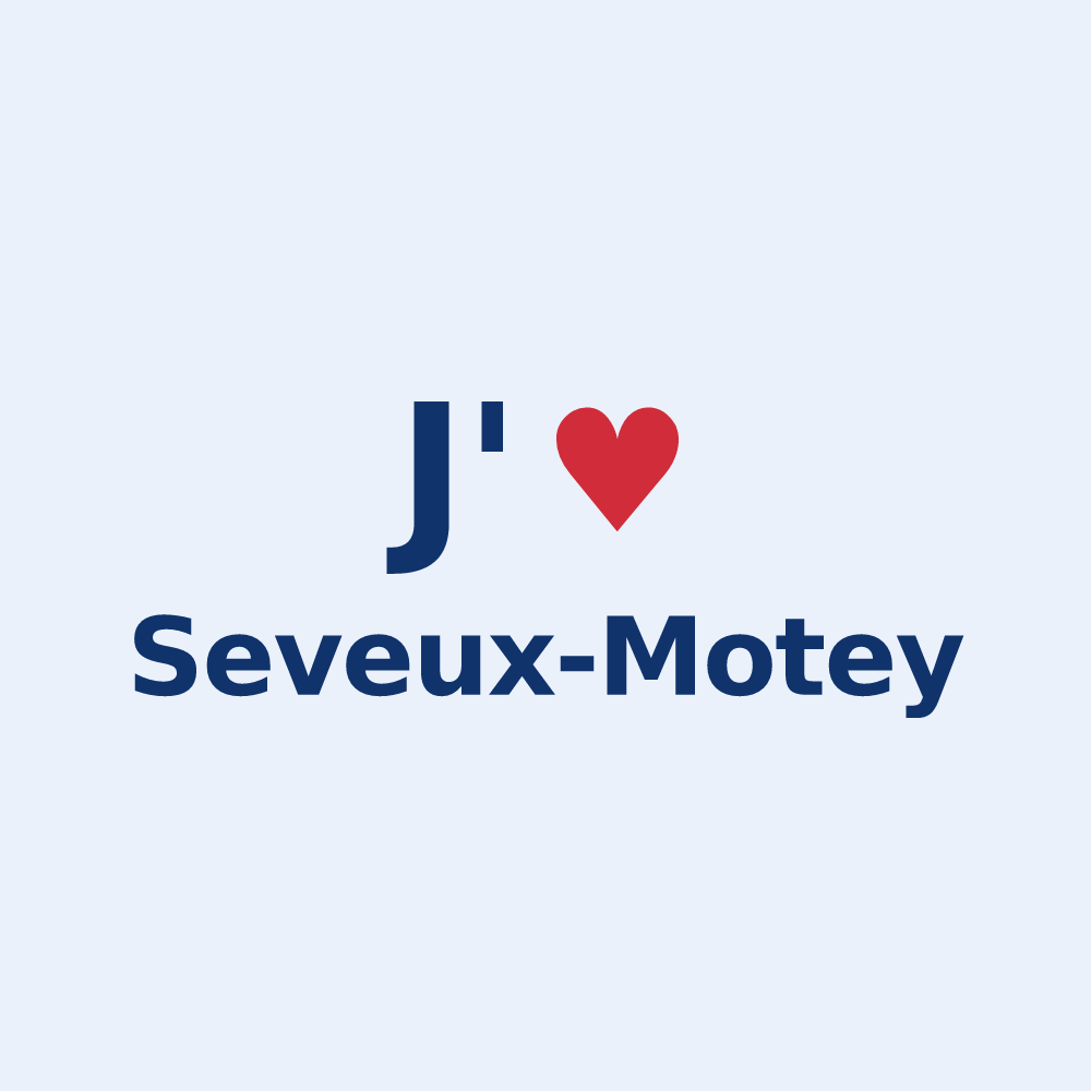 Sticker personnalisé Seveux-Motey — design J'aime Seveux-Motey