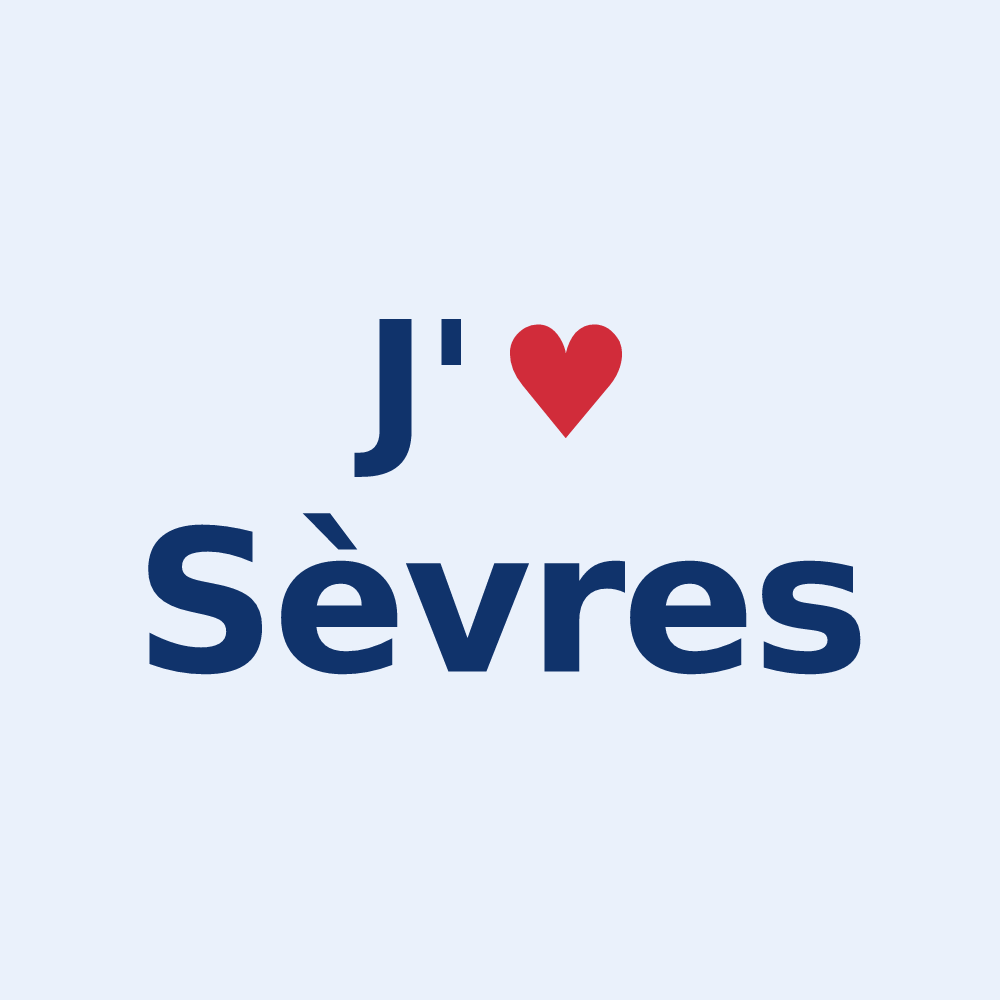 Sticker personnalisé Sèvres — design J'aime Sèvres