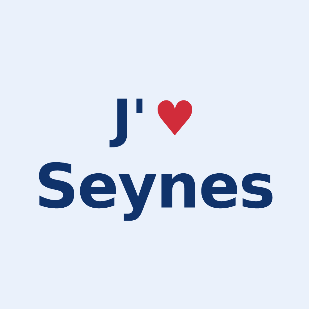 Sticker personnalisé Seynes — design J'aime Seynes