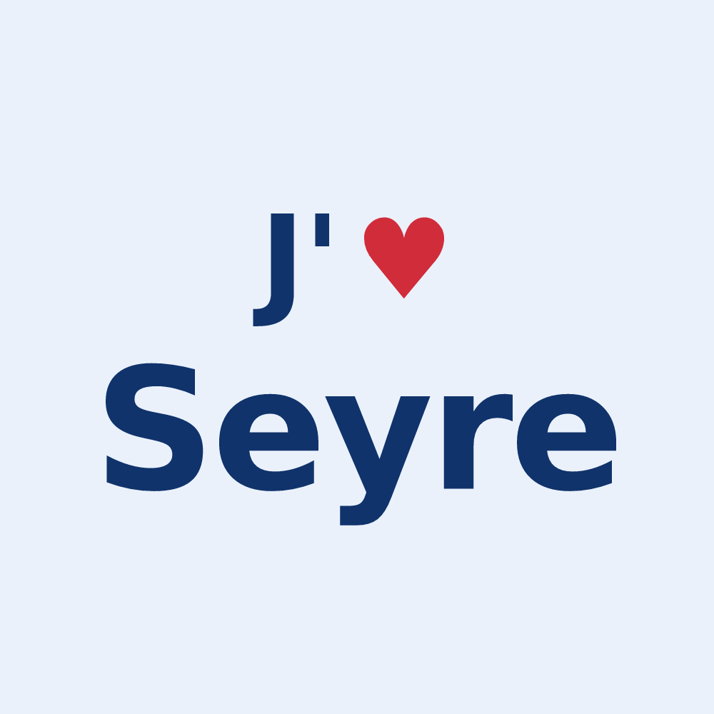 Sticker personnalisé Seyre — design J'aime Seyre
