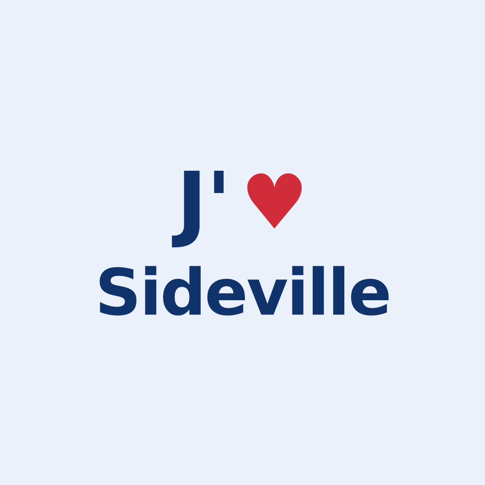 Sticker personnalisé Sideville — design J'aime Sideville