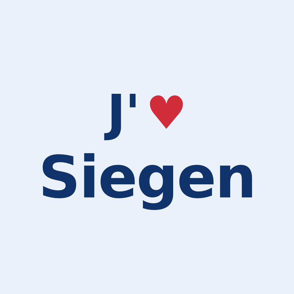 Sticker personnalisé Siegen — design J'aime Siegen