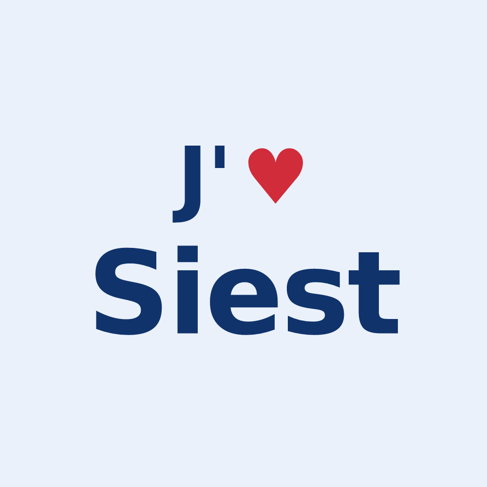 Sticker personnalisé Siest — design J'aime Siest