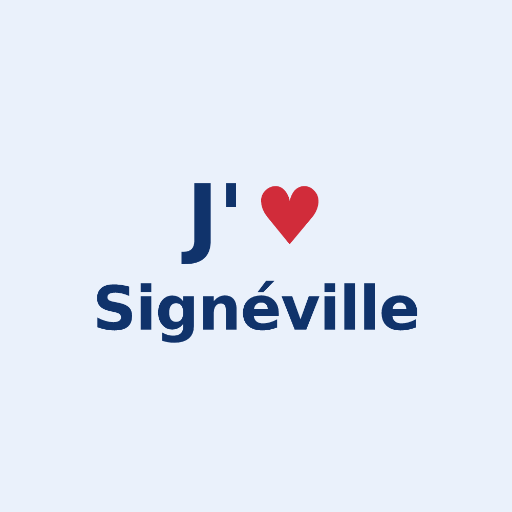 Sticker personnalisé Signéville — design J'aime Signéville