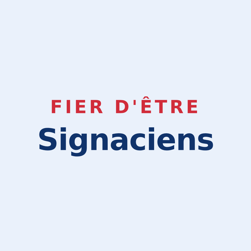 Sticker « Fier d'être Signaciens » — design pour Signy-l'Abbaye