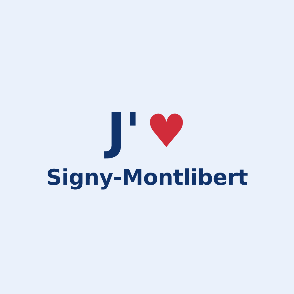 Sticker personnalisé Signy-Montlibert — design J'aime Signy-Montlibert