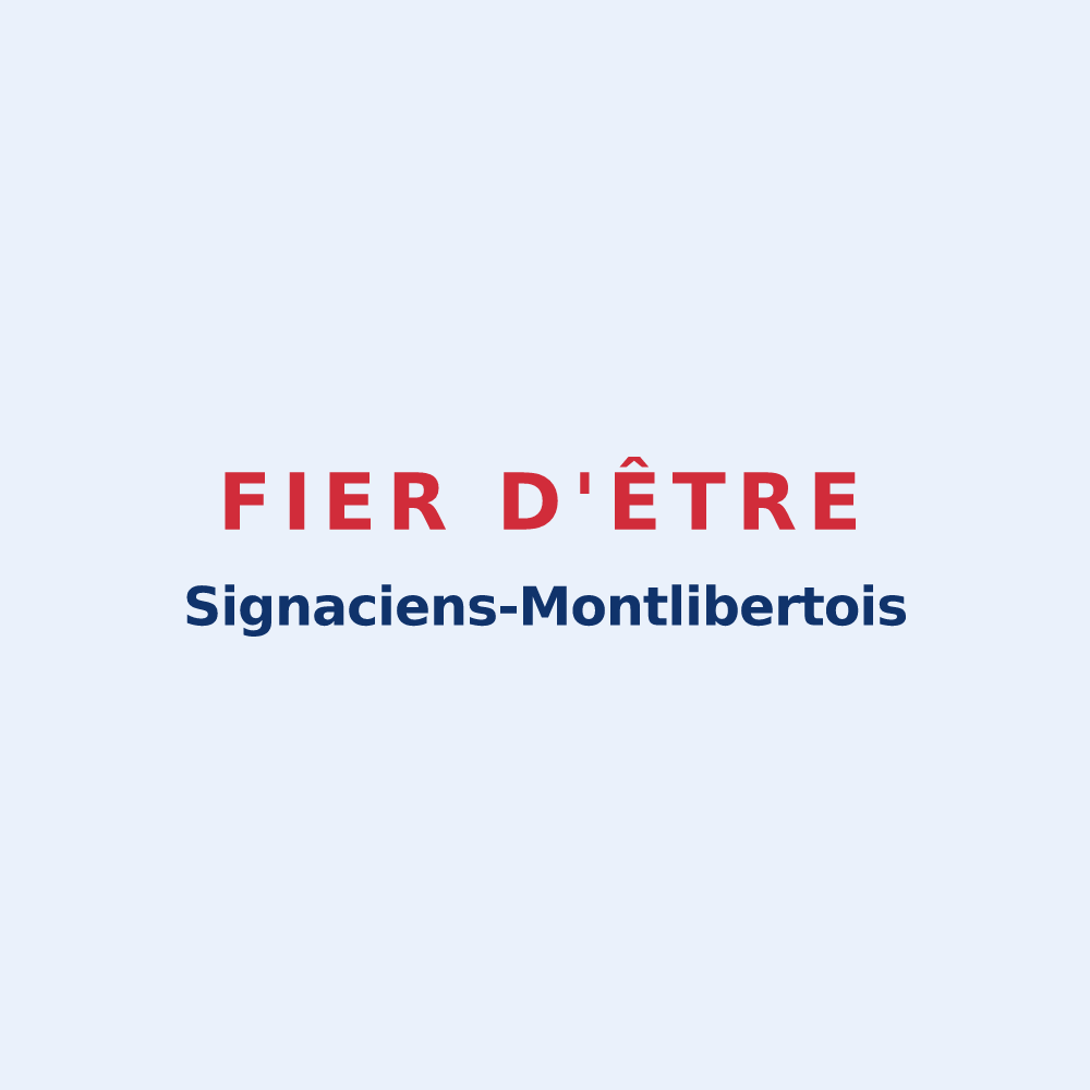 Sticker « Fier d'être Signaciens-Montlibertois » — design pour Signy-Montlibert