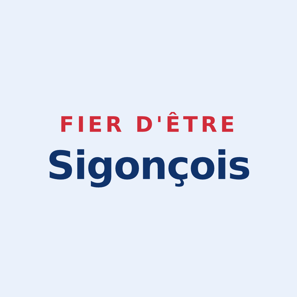 Sticker « Fier d'être Sigonçois » — design pour Sigonce