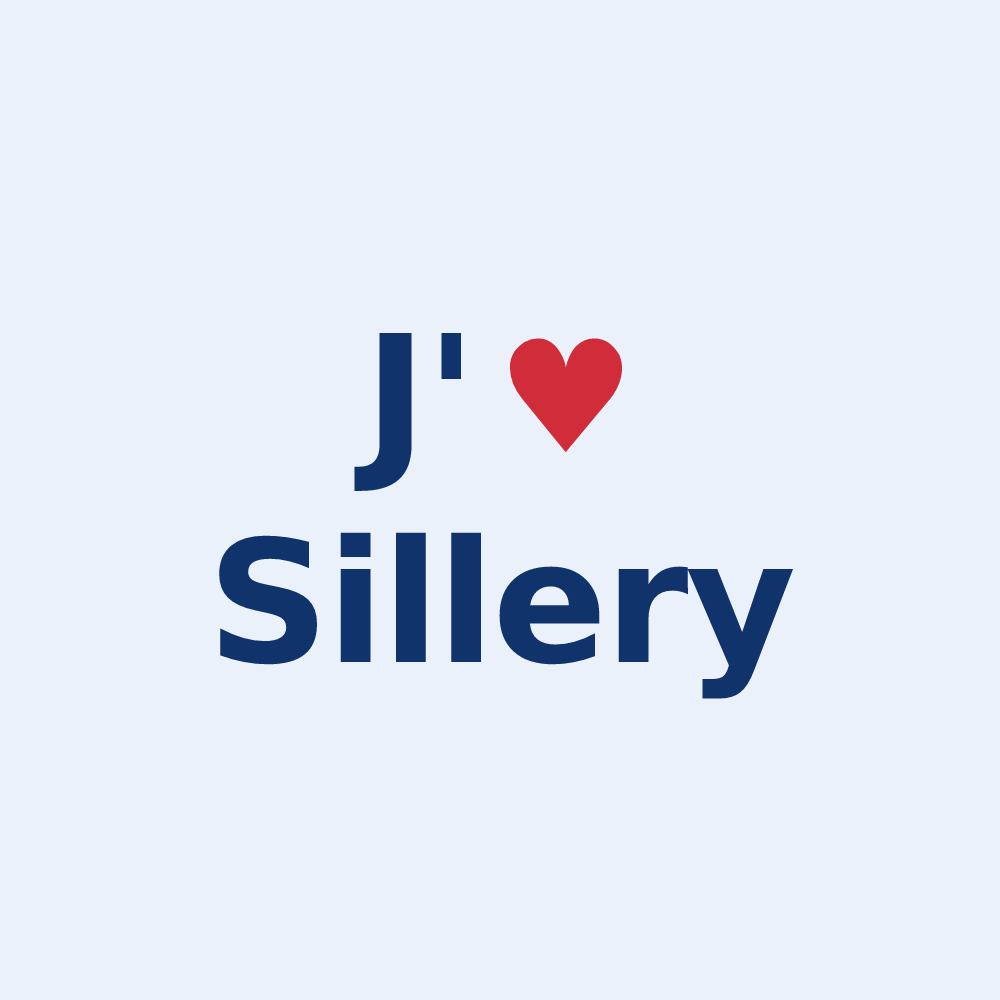 Sticker personnalisé Sillery — design J'aime Sillery