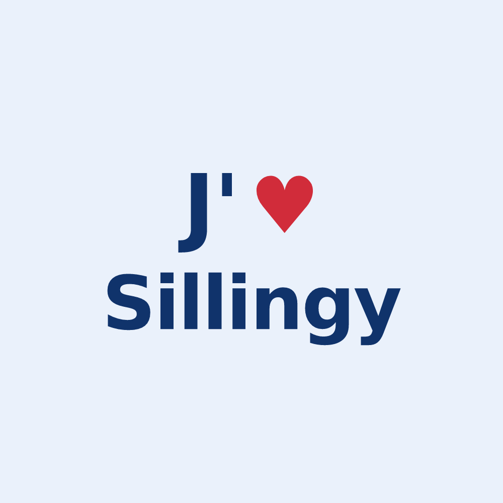 Sticker personnalisé Sillingy — design J'aime Sillingy
