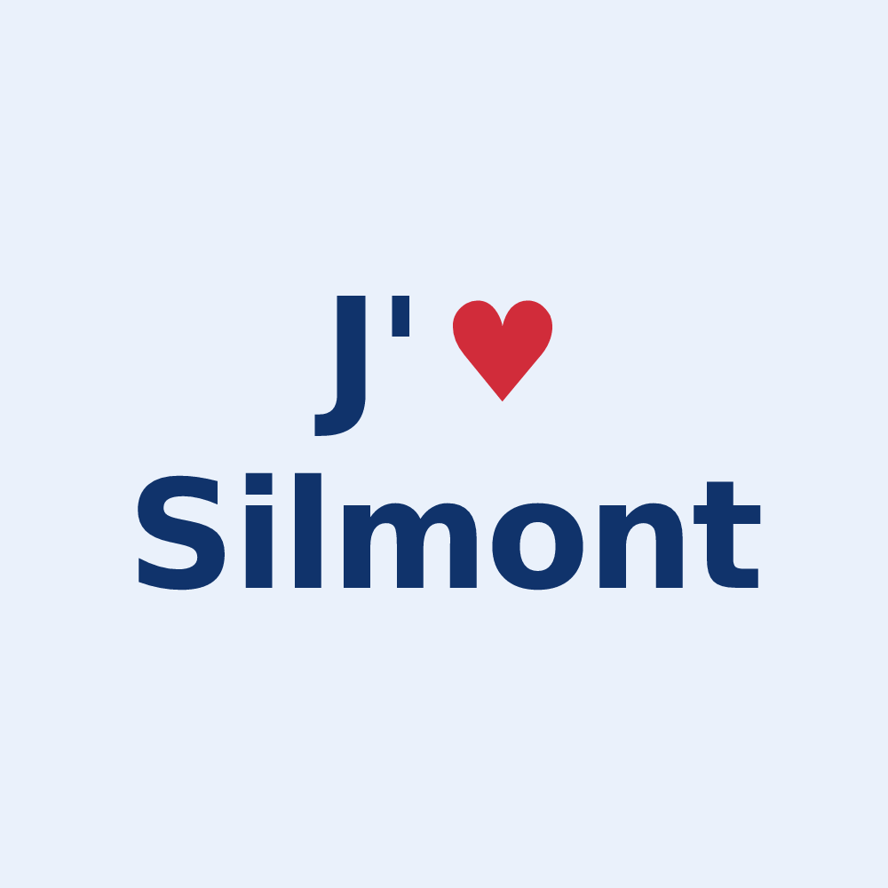 Sticker personnalisé Silmont — design J'aime Silmont