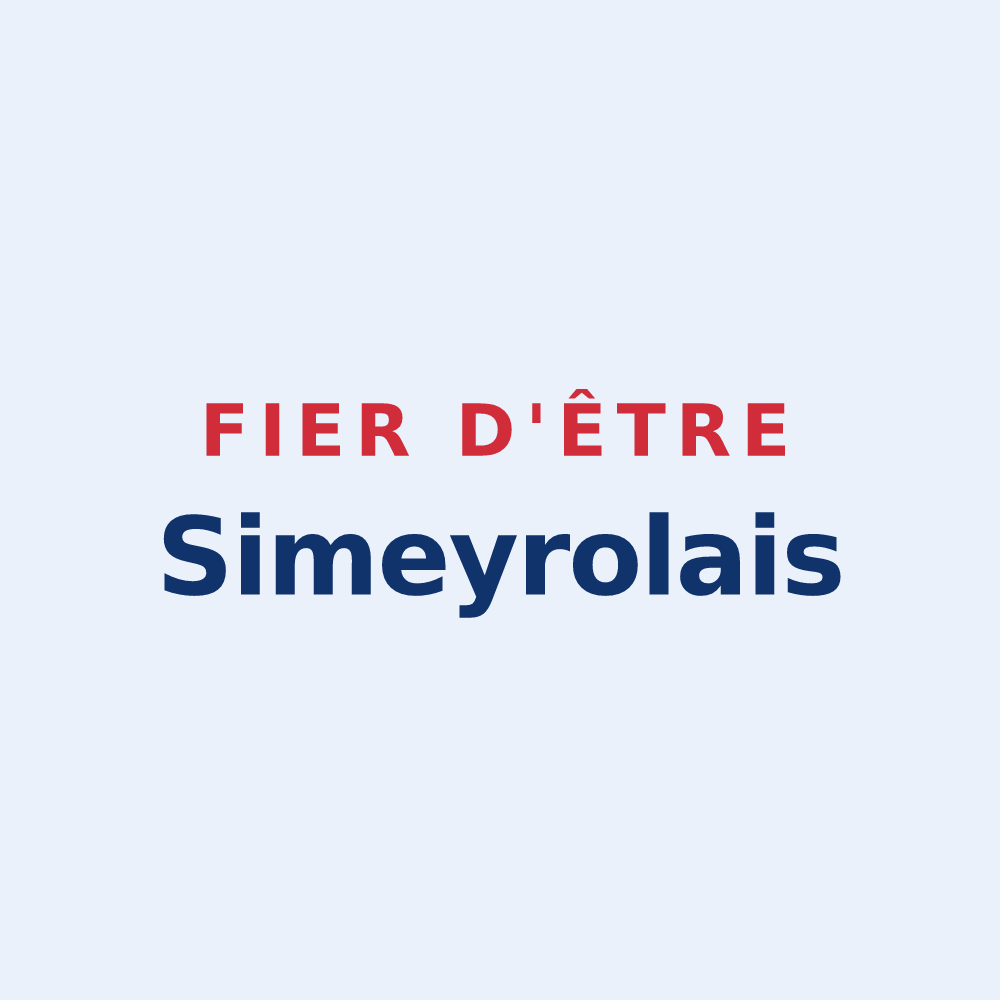 Sticker « Fier d'être Simeyrolais » — design pour Simeyrols