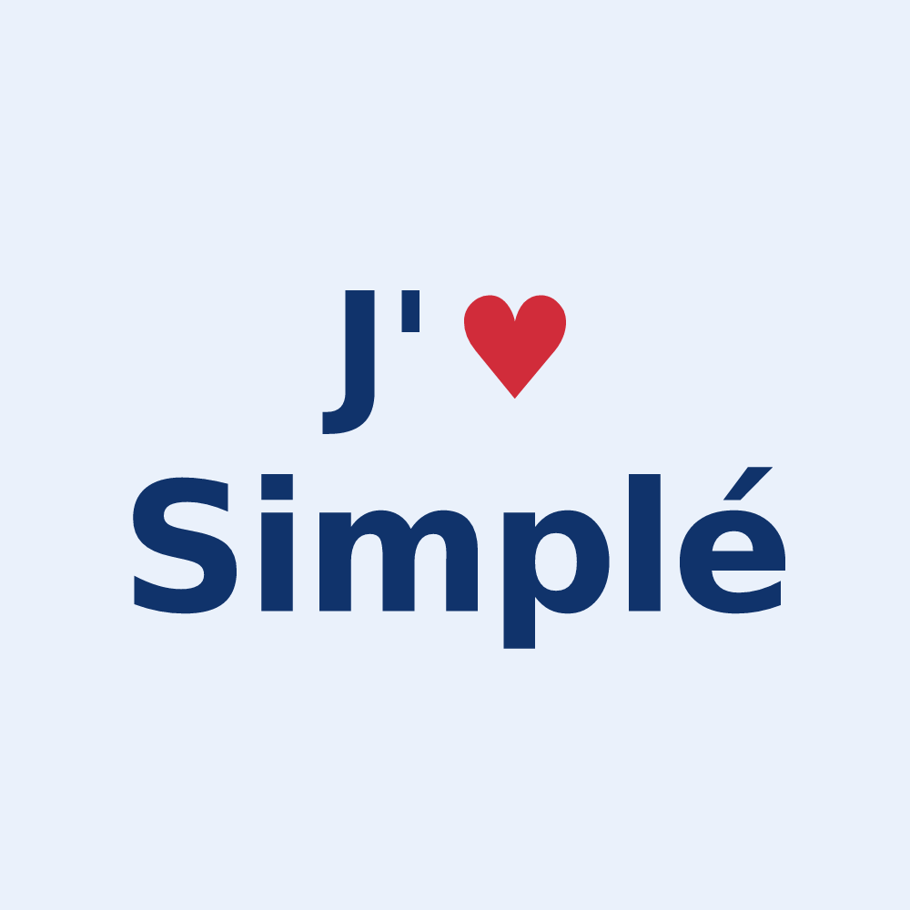 Sticker personnalisé Simplé — design J'aime Simplé