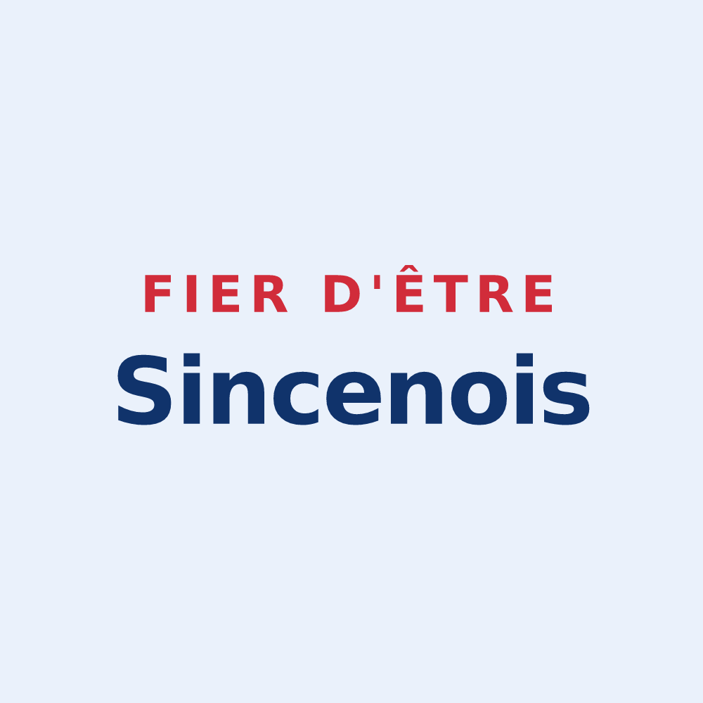 Sticker « Fier d'être Sincenois » — design pour Sinceny