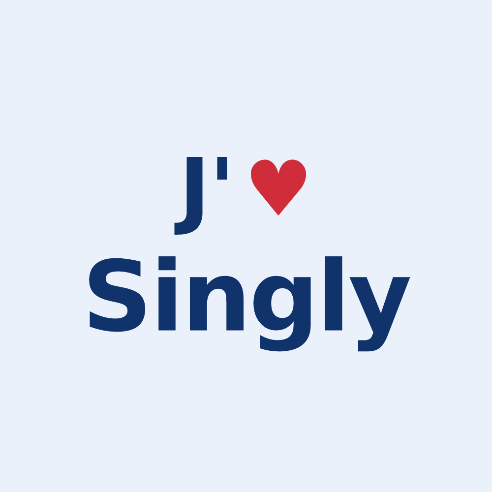 Sticker personnalisé Singly — design J'aime Singly