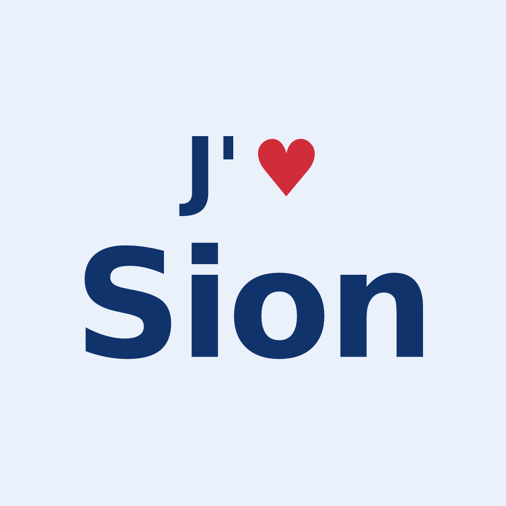 Sticker personnalisé Sion — design J'aime Sion