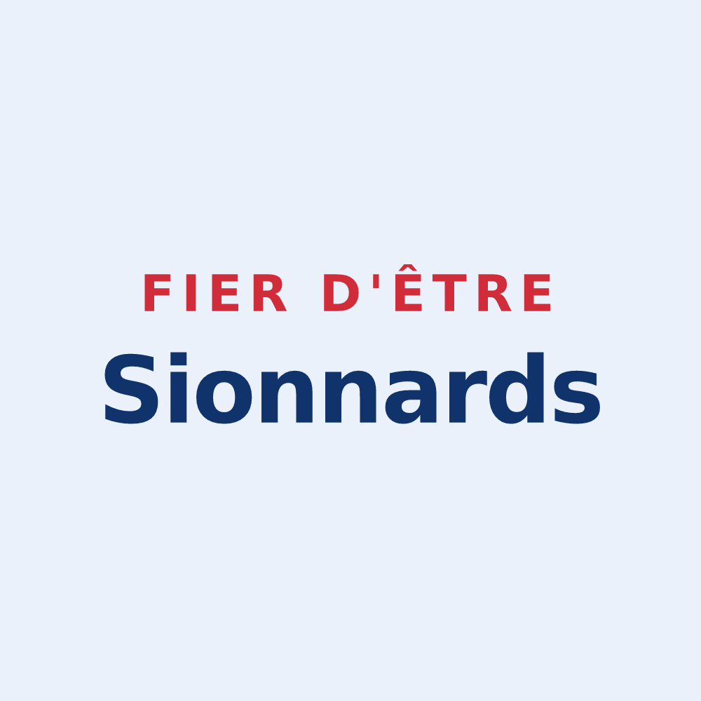 Sticker « Fier d'être Sionnards » — design pour Sionne