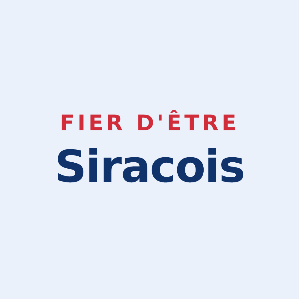 Sticker « Fier d'être Siracois » — design pour Sirac