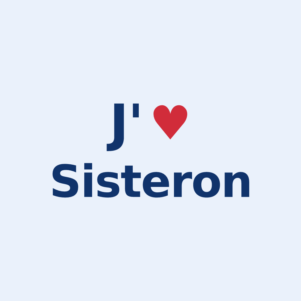 Sticker personnalisé Sisteron — design J'aime Sisteron