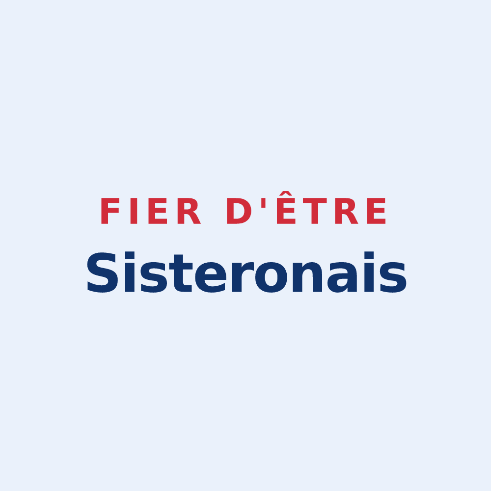 Sticker « Fier d'être Sisteronais » — design pour Sisteron