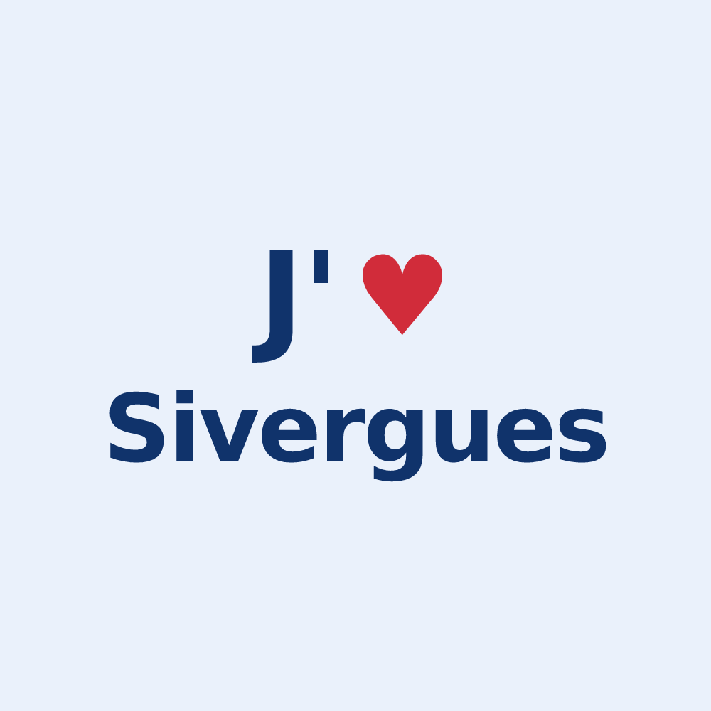 Sticker personnalisé Sivergues — design J'aime Sivergues
