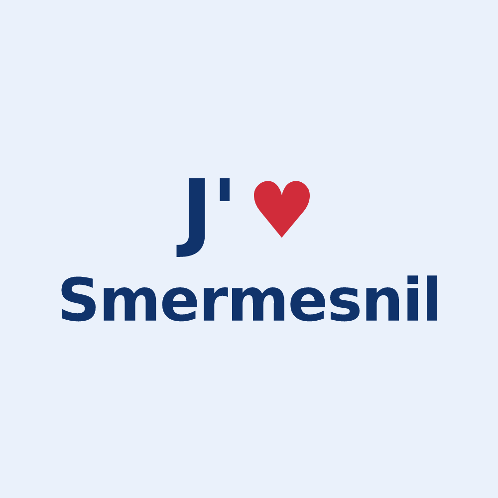 Sticker personnalisé Smermesnil — design J'aime Smermesnil
