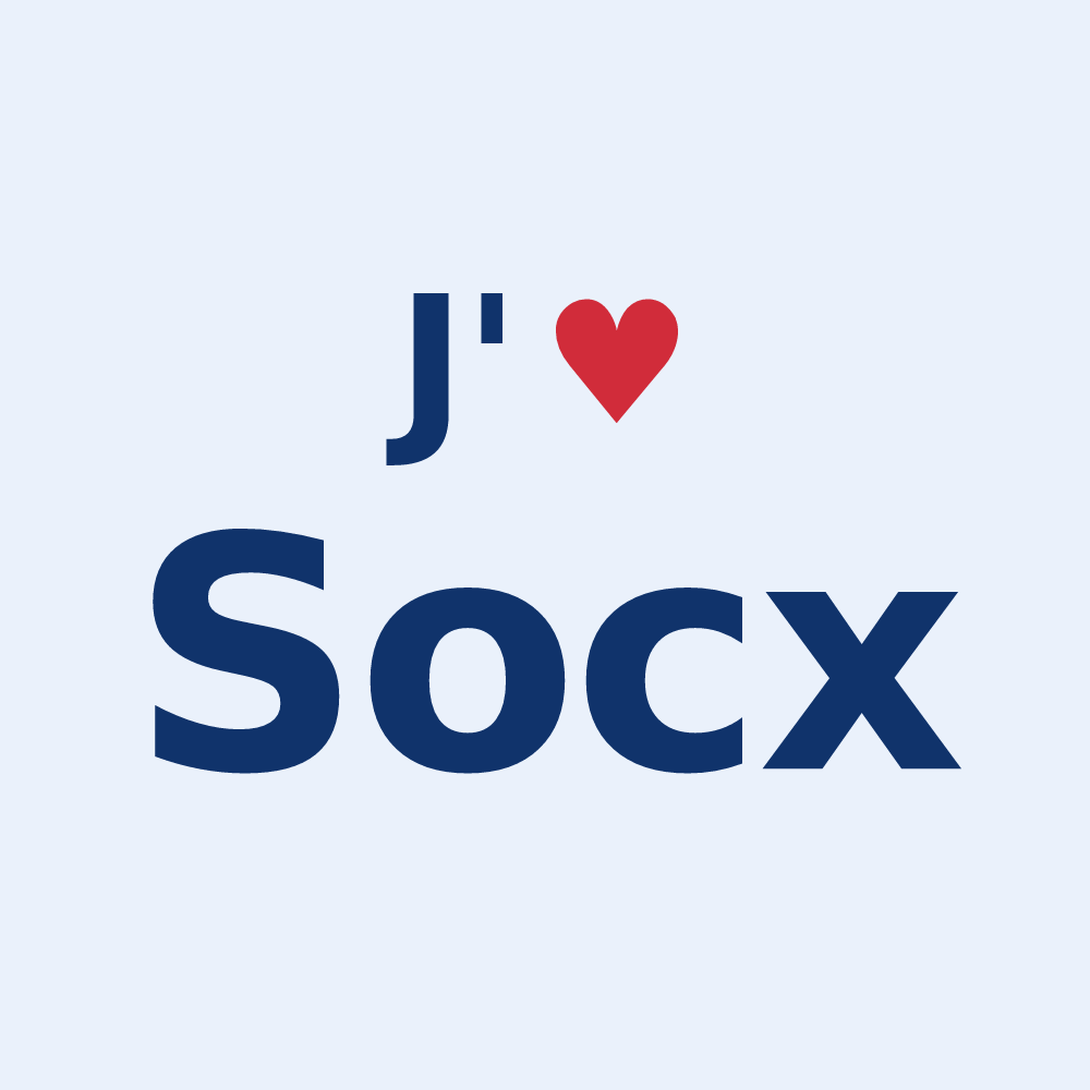 Sticker personnalisé Socx — design J'aime Socx