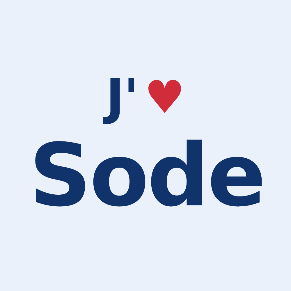 Sticker personnalisé Sode — design J'aime Sode