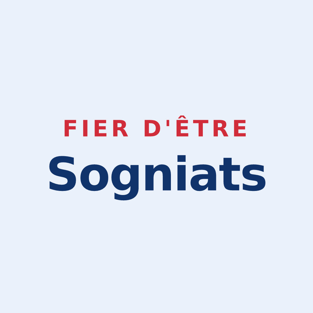 Sticker « Fier d'être Sogniats » — design pour Sogny-aux-Moulins