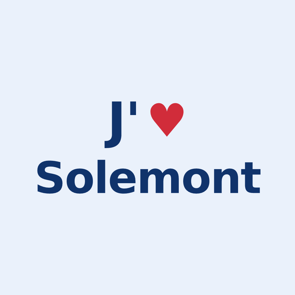 Sticker personnalisé Solemont — design J'aime Solemont
