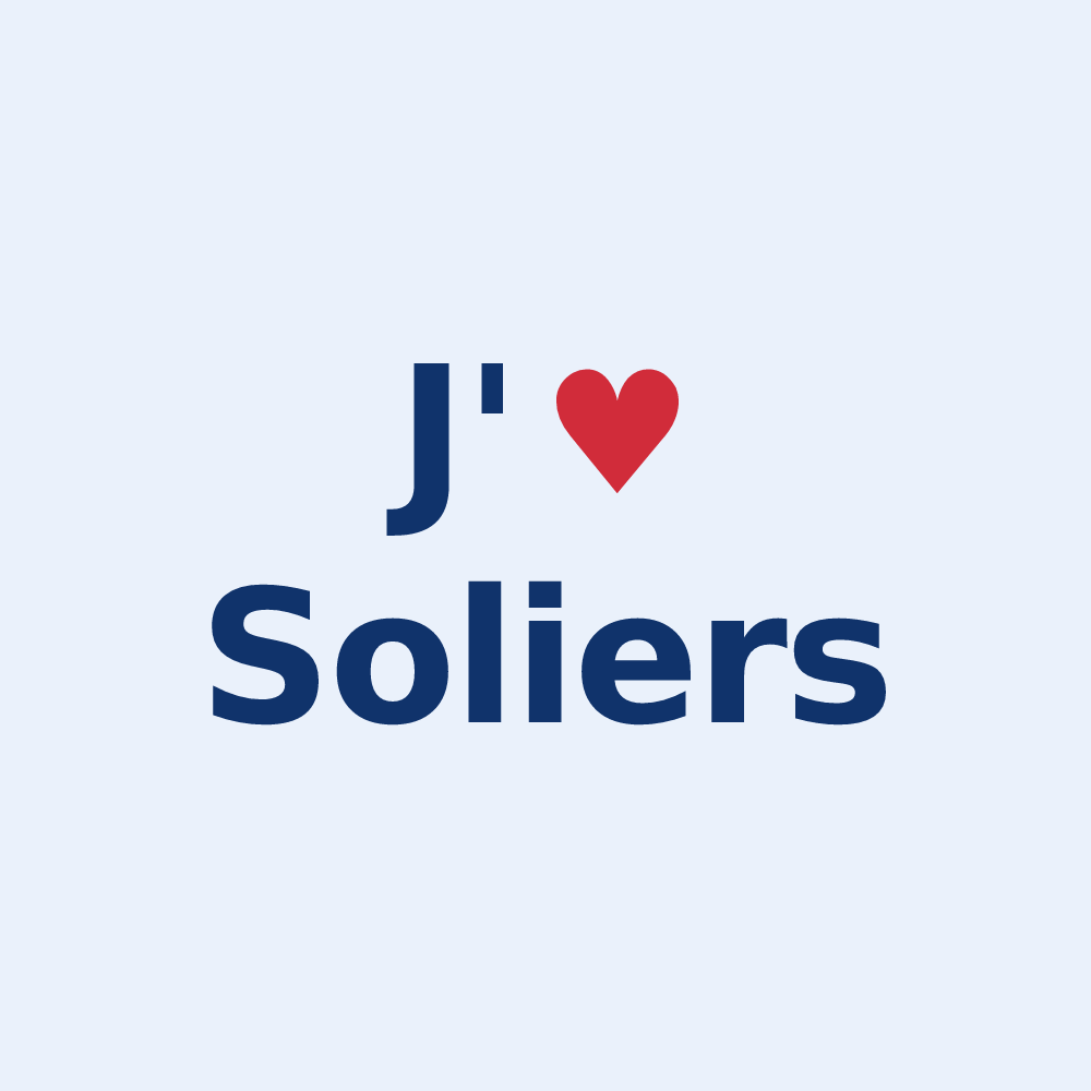 Sticker personnalisé Soliers — design J'aime Soliers