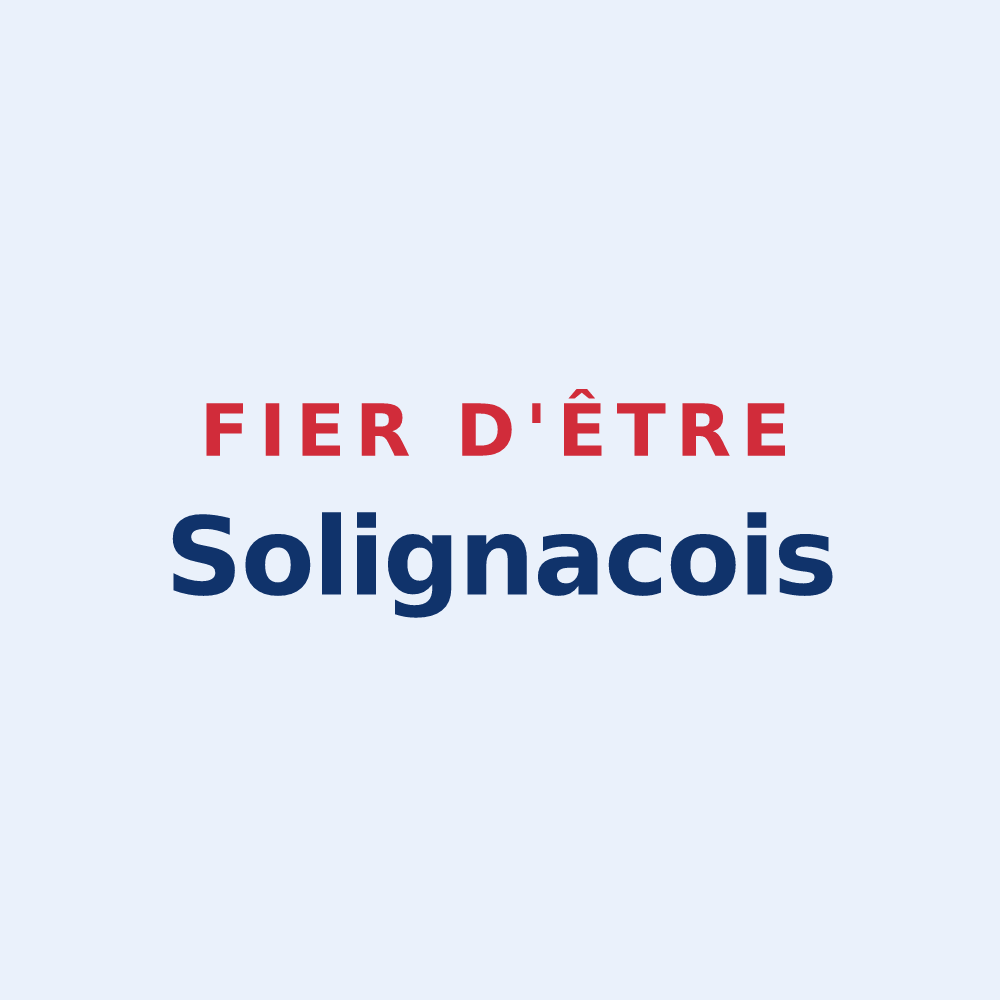 Sticker « Fier d'être Solignacois » — design pour Solignac-sur-Loire
