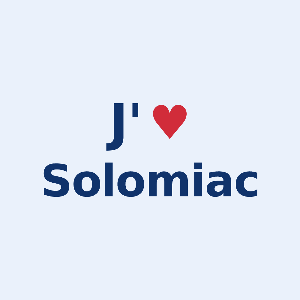 Sticker personnalisé Solomiac — design J'aime Solomiac