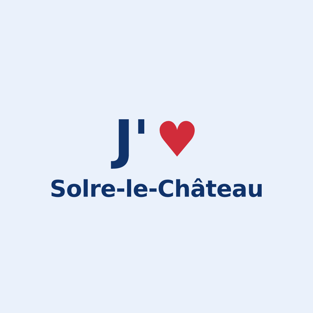 Sticker personnalisé Solre-le-Château — design J'aime Solre-le-Château