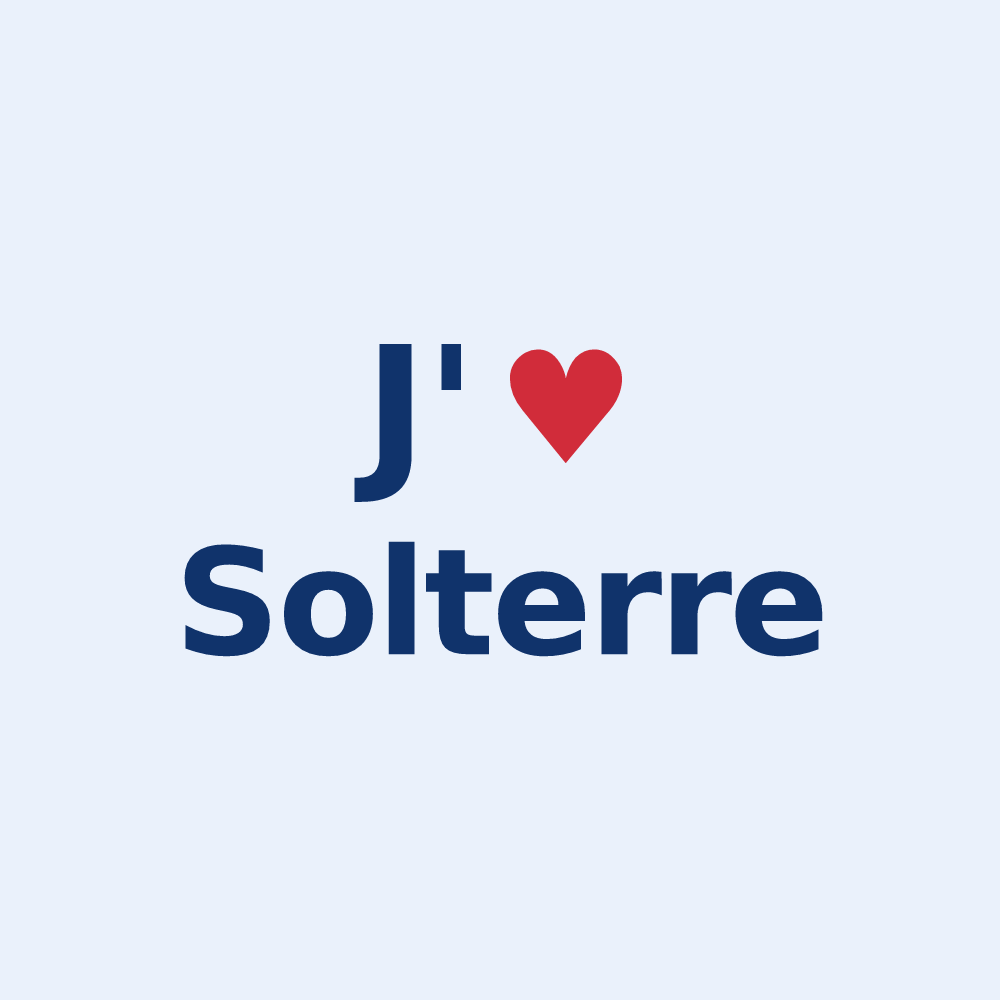 Sticker personnalisé Solterre — design J'aime Solterre
