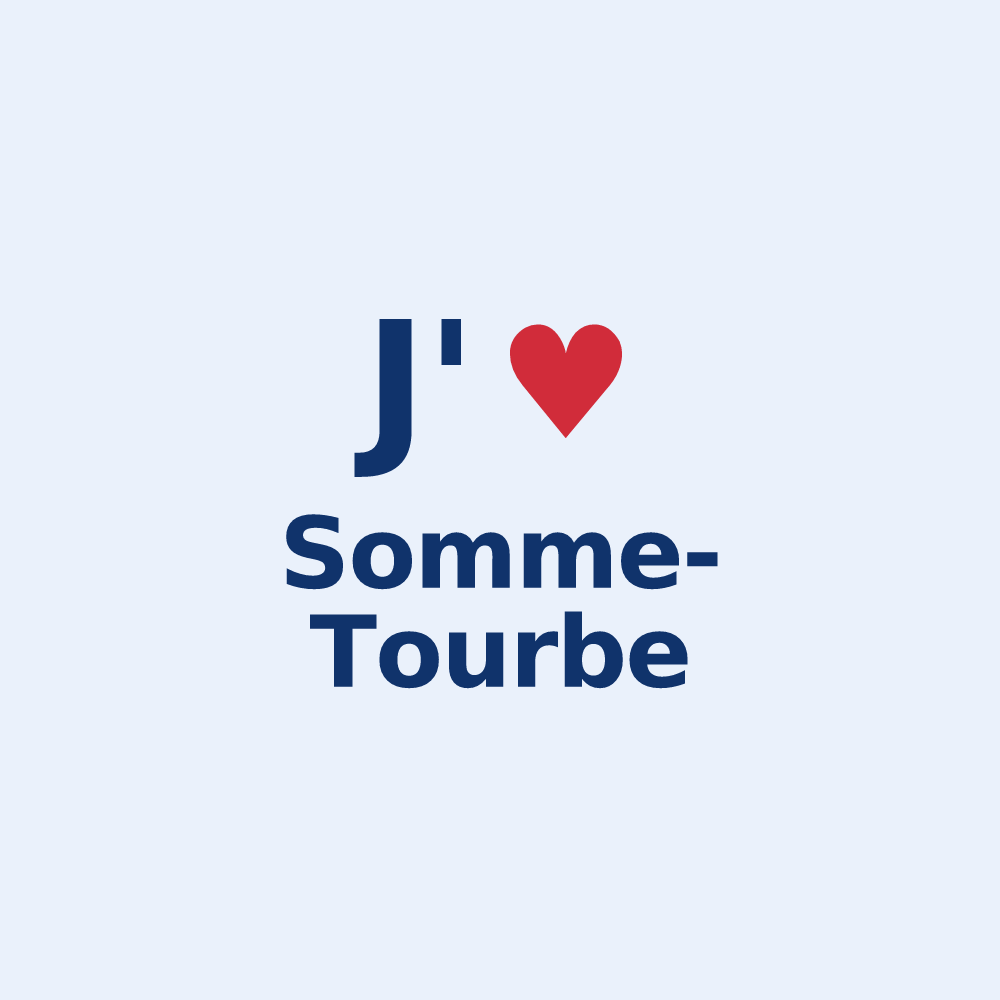 Sticker personnalisé Somme-Tourbe — design J'aime Somme-Tourbe