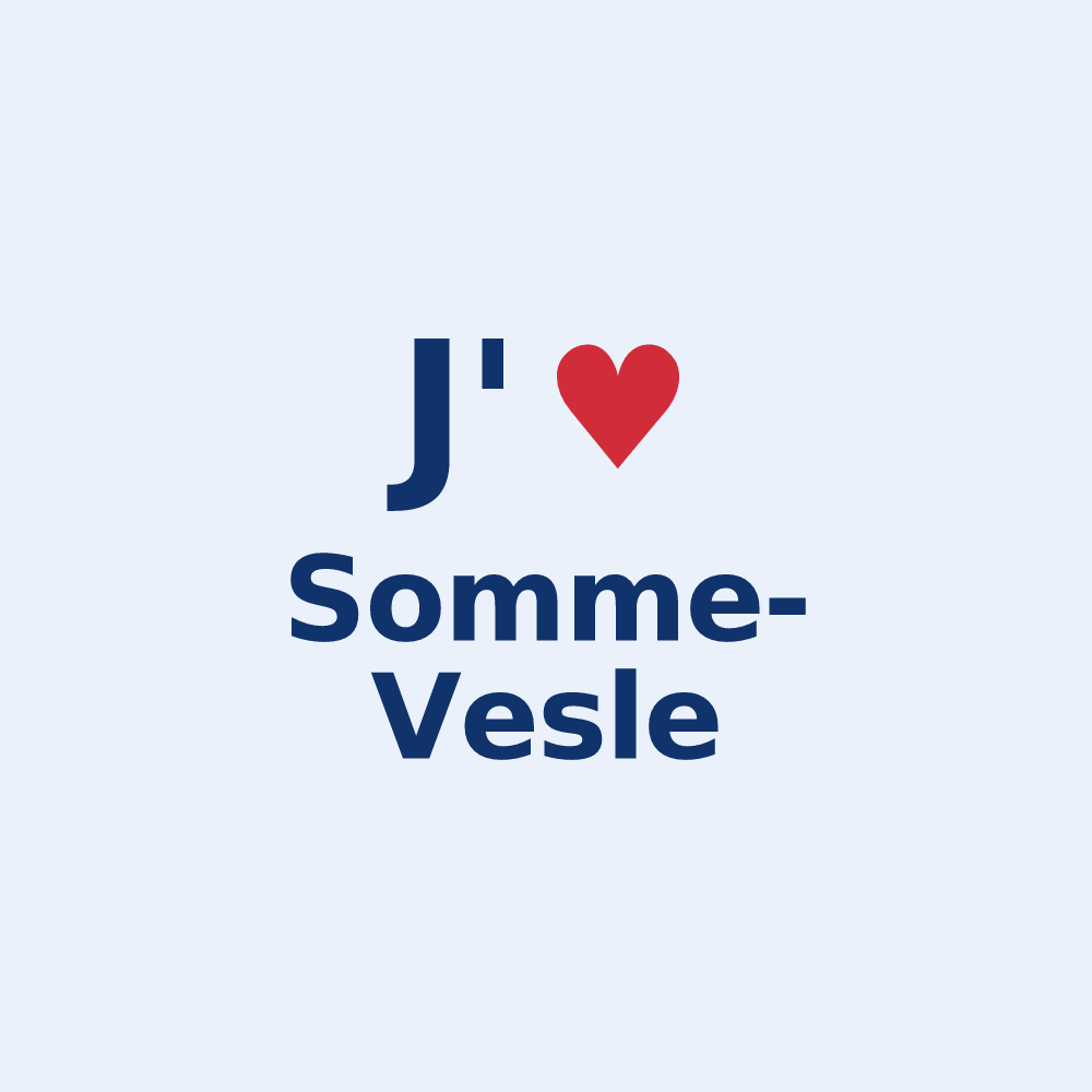 Sticker personnalisé Somme-Vesle — design J'aime Somme-Vesle