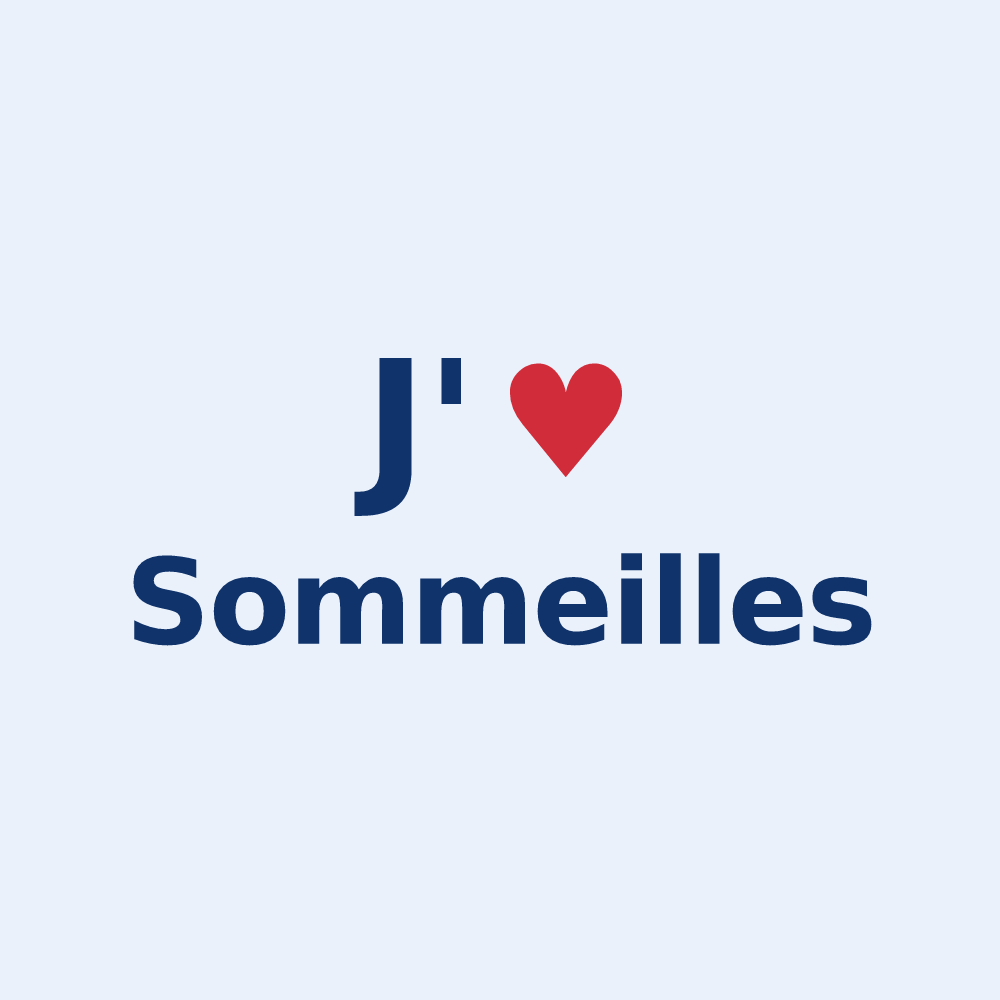 Sticker personnalisé Sommeilles — design J'aime Sommeilles