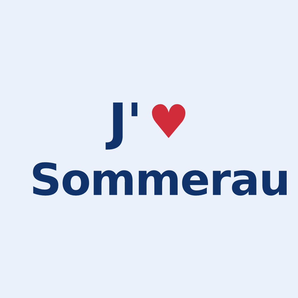 Sticker personnalisé Sommerau — design J'aime Sommerau