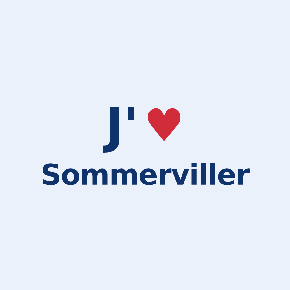 Sticker personnalisé Sommerviller — design J'aime Sommerviller