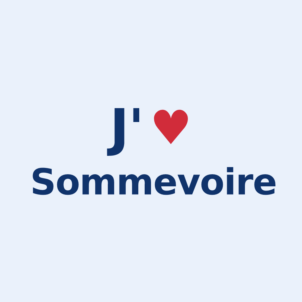 Sticker personnalisé Sommevoire — design J'aime Sommevoire