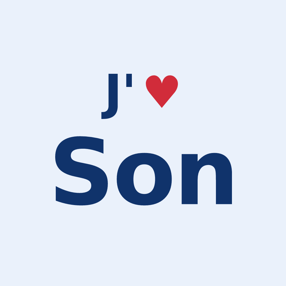 Sticker personnalisé Son — design J'aime Son