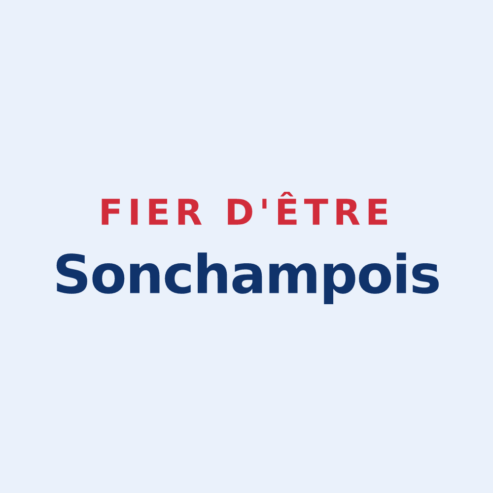 Sticker « Fier d'être Sonchampois » — design pour Sonchamp