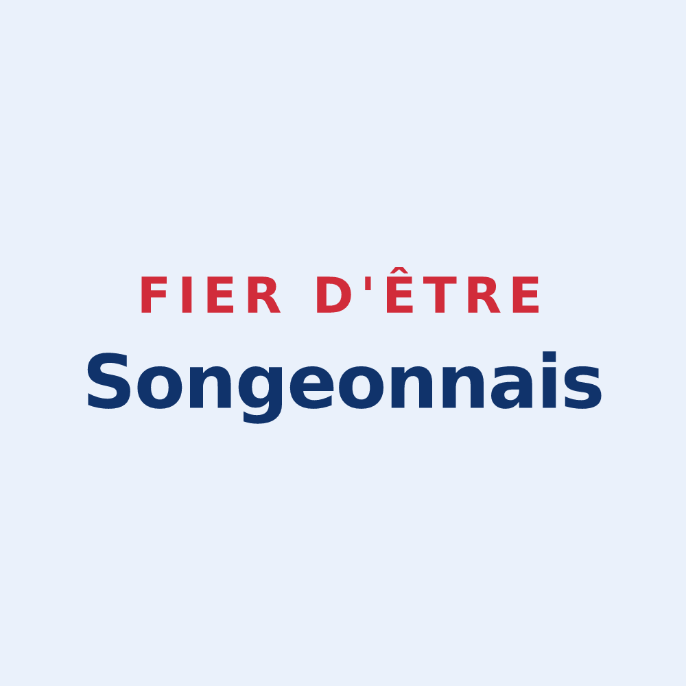 Sticker « Fier d'être Songeonnais » — design pour Songeons