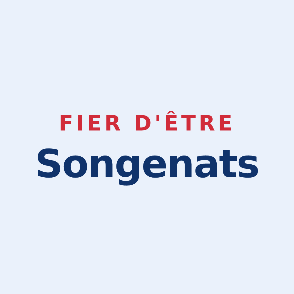 Sticker « Fier d'être Songenats » — design pour Songy