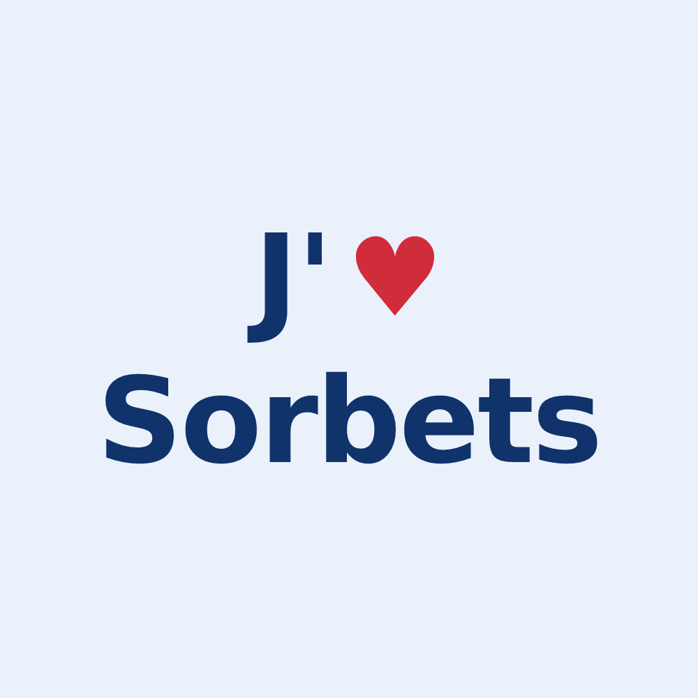 Sticker personnalisé Sorbets — design J'aime Sorbets