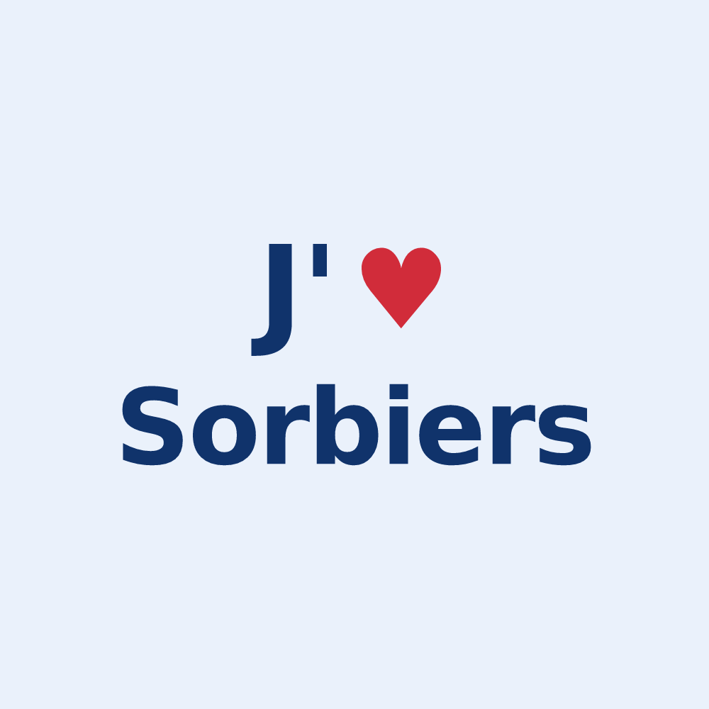 Sticker personnalisé Sorbiers — design J'aime Sorbiers